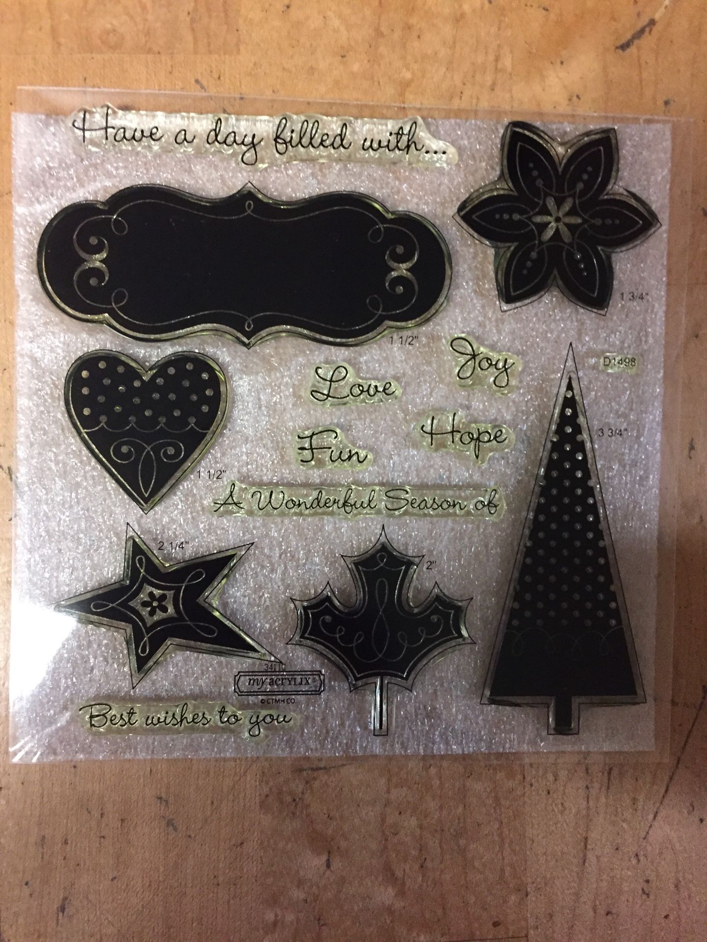 Ctmh acrylic stamp set D1498