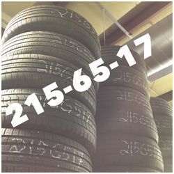 215-65-17 used tires on sale free installation
