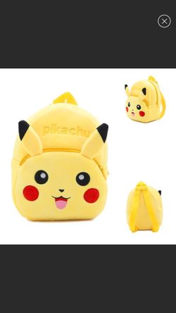 New pikachu plush backpack
