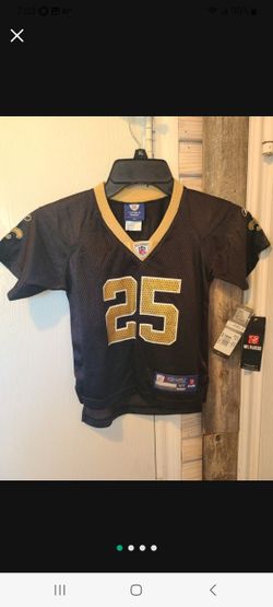 New Orleans Saints Youth Toddler Jerseys Sizes 3T And 4T Vintage REEBOK WITH TAGS
