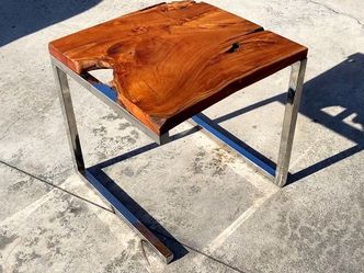 Live Edge End Table