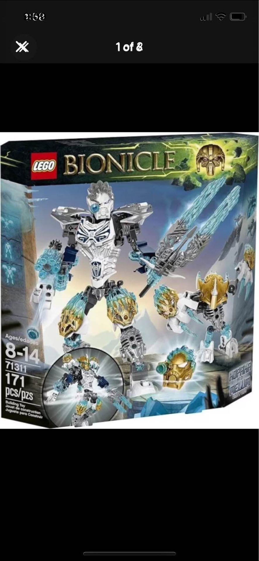 Bionicle Kapaka And Melum Unity Set Brand New