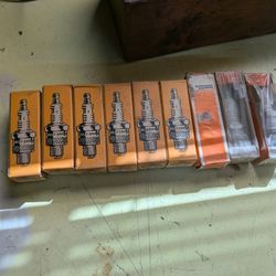 Old School Motorcycle Spark Plugs