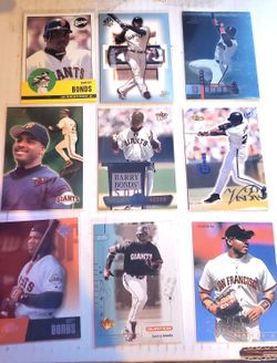 Lot Of 20 Random BARRY BONDS GIANTS BASEBALL CARDS ALL FOR $20