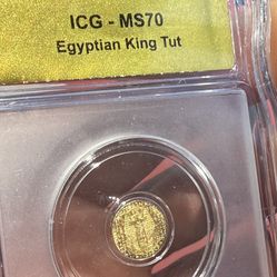 Egyptian King Tut ,Gold Coin 24KT (1/200)