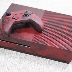 Xbox One S Gears Of War Limited Edition 2tb Crimson Red