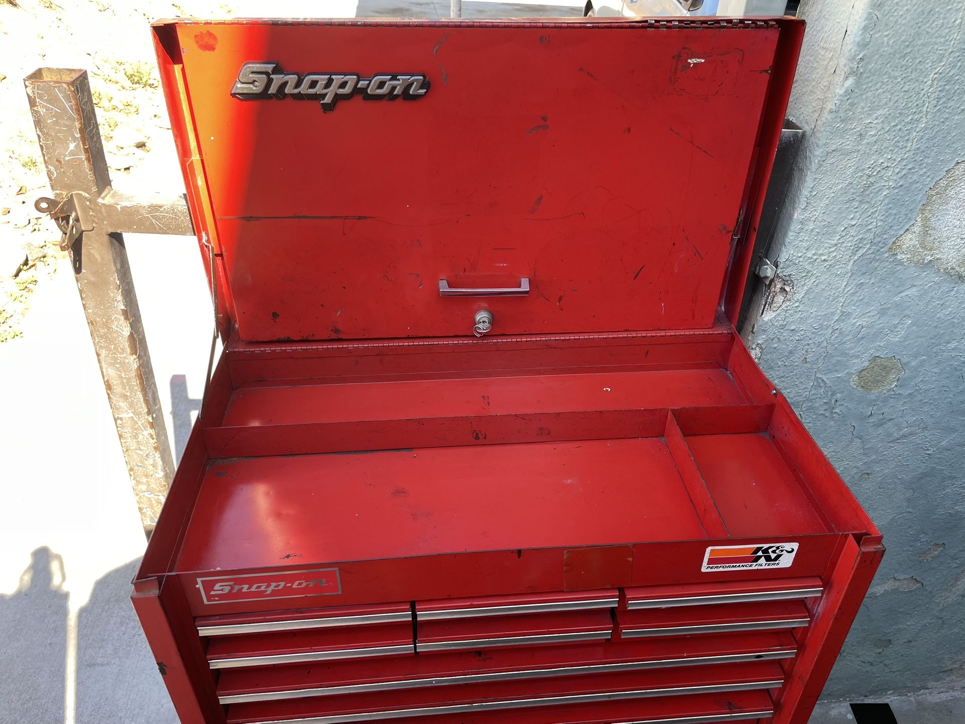Snap On Tool Box - Vintage KRA-58D Chest 9 Drawers (80s Snap-On Flip Toolbox) 26.5” x 17” x 16”