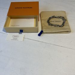 LV Silver Chain Bracelet 