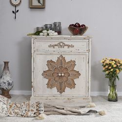 MAISON ARTS Accent Cabinet with 2 Doors and Shelves Storage Cabinet 