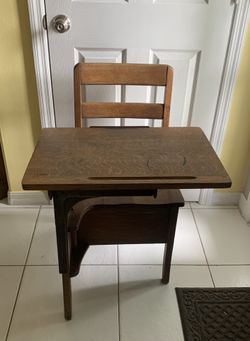 Antique School Desk