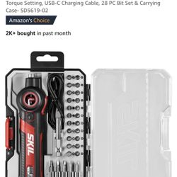 SKIL Rechargeable 4V Screwdriver With 28 PCs Bit Kit 