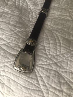 Brighton Brown XL Silver/gold Belt