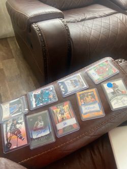 Whole binder and autos trading cards