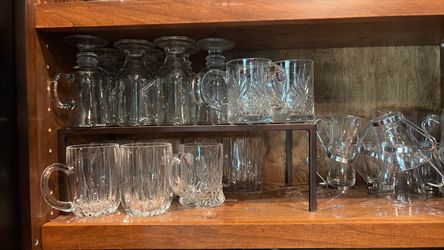 Variety of coffee and tea glasses