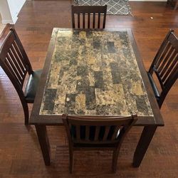 Dining Table with 4 Chairs