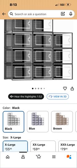 shoe boxes