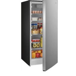 Insignia™ - 7.1 Cu. Ft. Garage Ready Upright Convertible Freezer - Stainless Steel Look