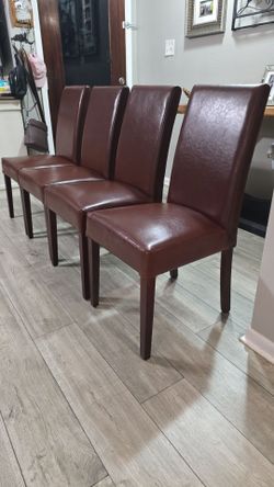 4 Hartford Leather chairs