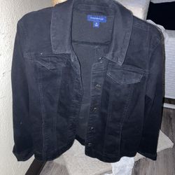 Unisex Black Jean Jacket