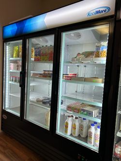 ALMOST NEW THREE GLASS DOOR REFRIGERATOR