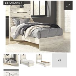 TWIN BED WITH MATTRESS AND NIGHT STAND