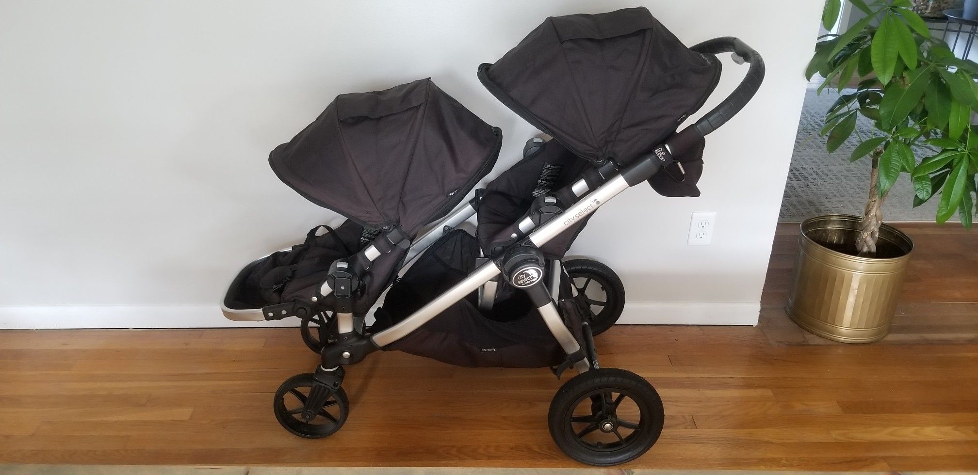 Baby Jogger City Select Double Stroller Glider Black