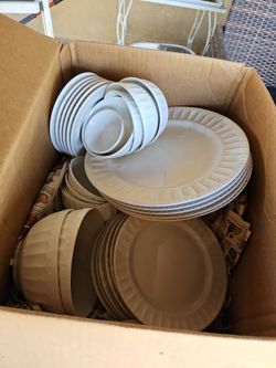 White ceramic dishes