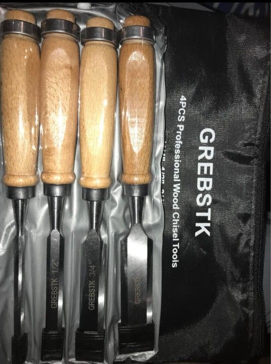 4 PC Professional Wood Chisel Tool set
