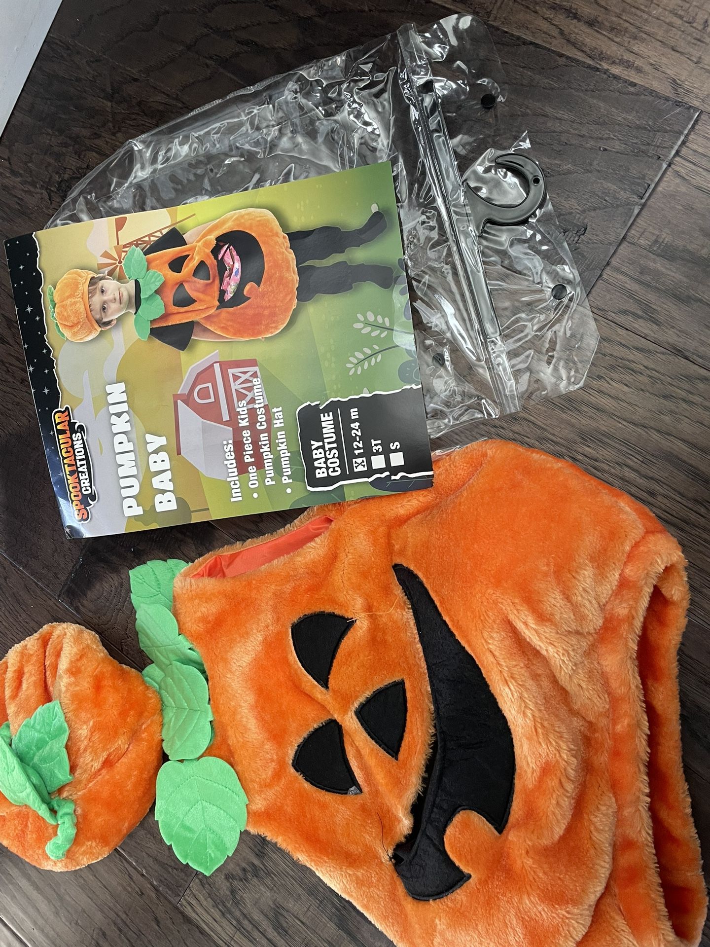 Pumpkin Halloween Costume (1T-2T)