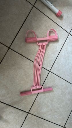 (Decquny)Pedal Resistance Band 3-in-1 Adjustable Latex Full Body Trainer