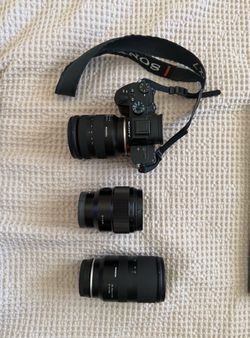 Sony Alpha A7III Full Frame Camera Kit - Body + 3 Lenses