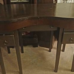 Vintage Kidney Shaped Desk
