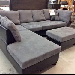 New Grey Sectional Only 