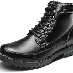 NEW Size 8 Men Oxfords Motorcycle Boot Black Lace Up 152168