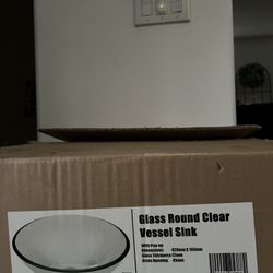 Brand New Clear Glass Sink 
