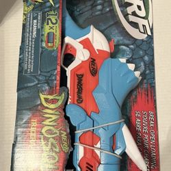 NERF Dino Squad Tricera-Blast Soft Dart Blaster Gun