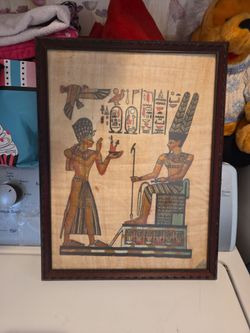 Egyptian Papyrus Hand Painted