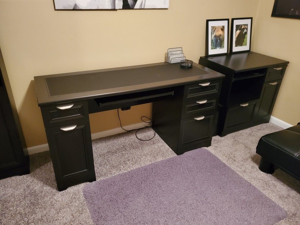 Brand new Office Desk, printer stand, bookcase a d futon