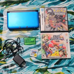 Nintendo 3ds Xl With Pokemon Games Game Boy