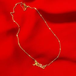 Jesus 24 Carate Gold Plated Pendent