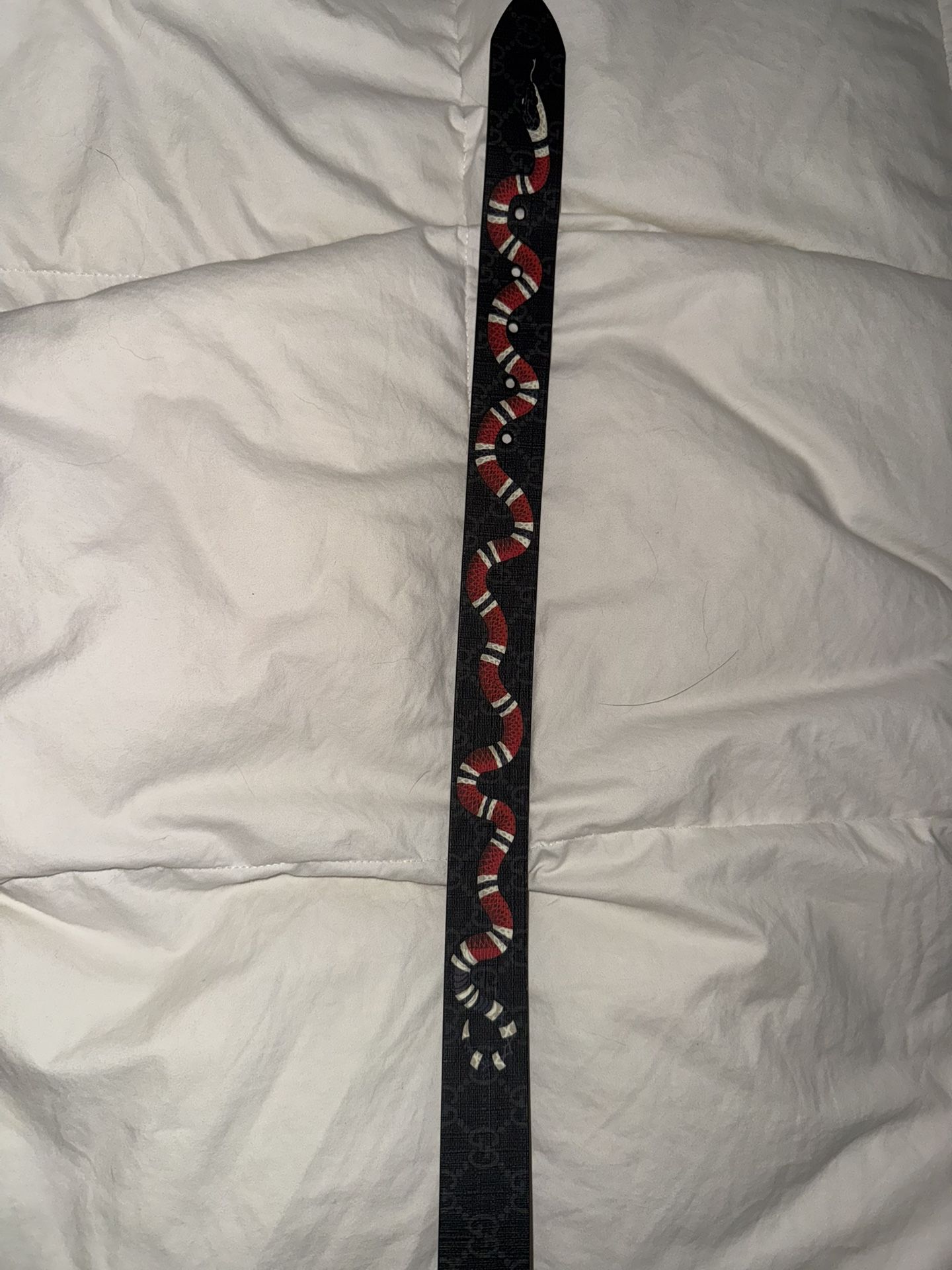 Black Gucci King snake Belt Fits 34-38 Waist