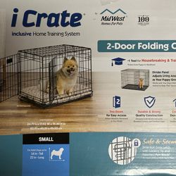 Midwest iCrate Small Dog Crate With Double Door