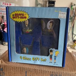 Bevis And Butthead Collectable Shot Glass Set 4pc