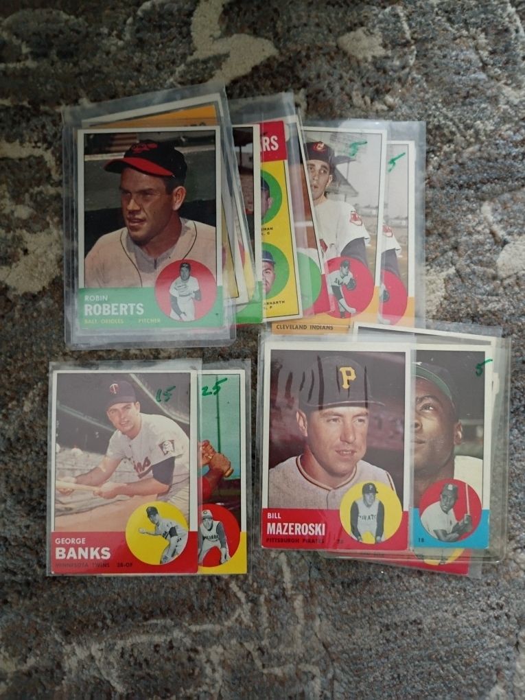 Vintage Baseball Cards: 1963 and 1964 TOPPS
