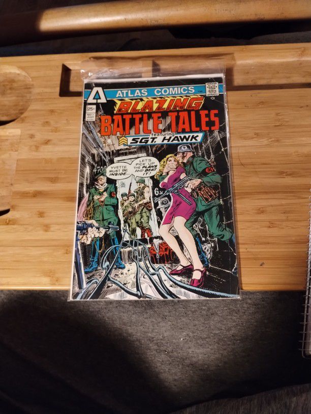 Atlas Comics Blazing Battle Tales Featuring Sgt Hawk