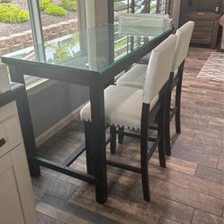 Glass Kitchen Table With 4 Chairs