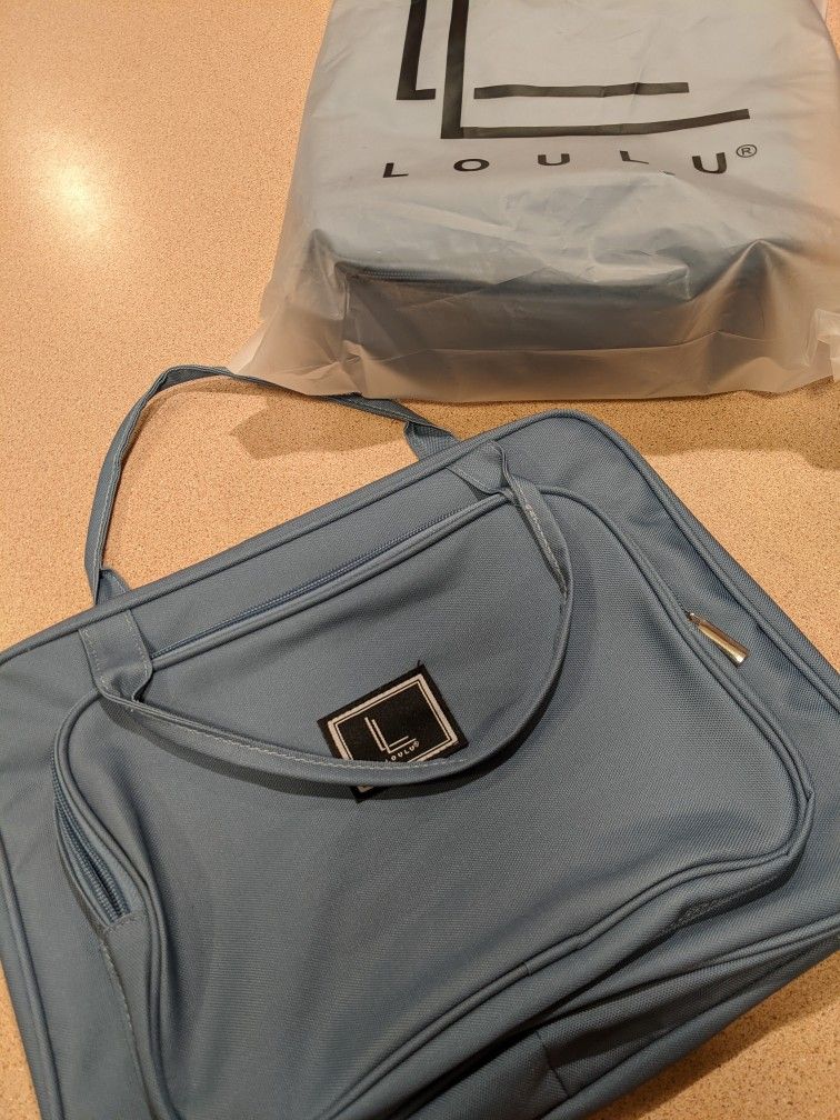 New! Dusty Blue Toiletry Bag Set