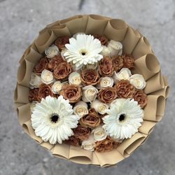 Fall Ramo Buchon Flower Roses Bouquet Roses 