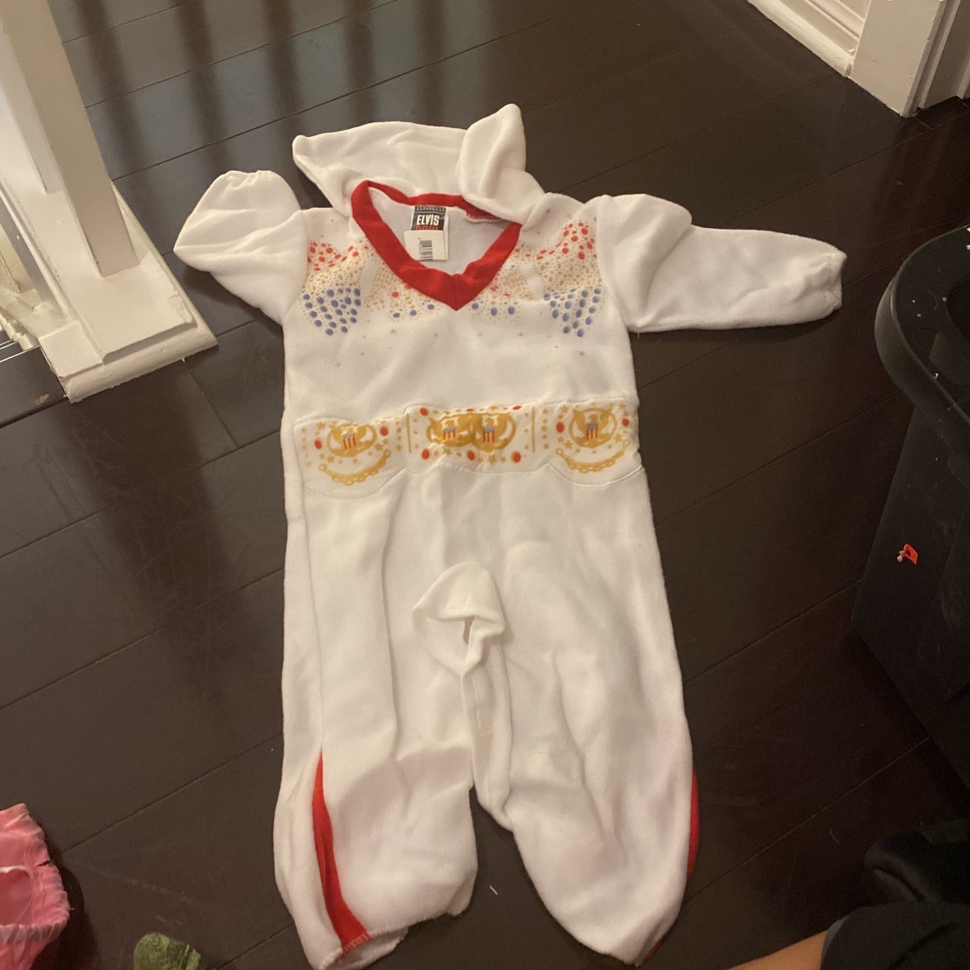 Toddler Elvis Costume Halloween New About 12-18 Months Side 