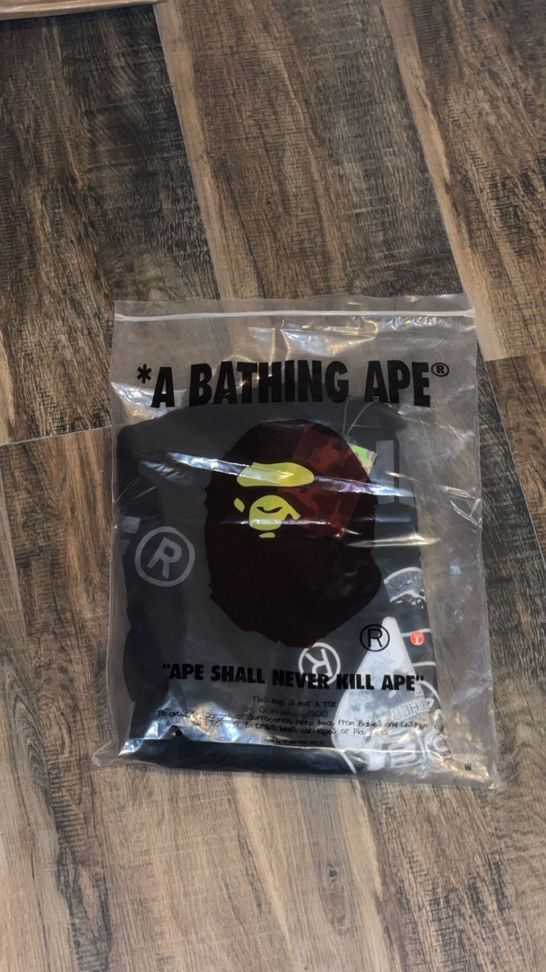 Bape Tshirt Black Large